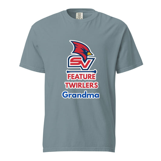 Signature | Comfort Colors T-Shirt | SVSU Feature twirlers | Grandma Logo