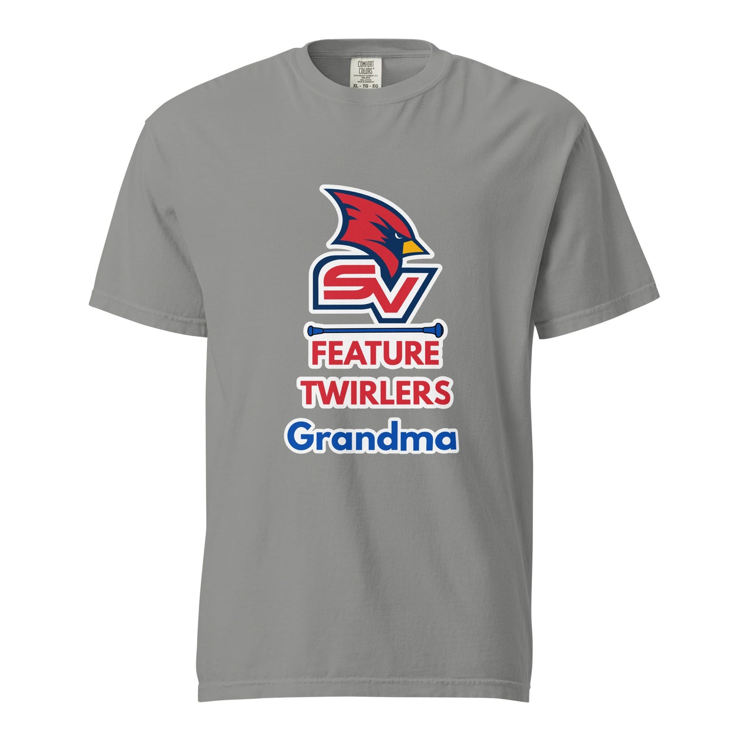 Signature | Comfort Colors T-Shirt | SVSU Feature twirlers | Grandma Logo