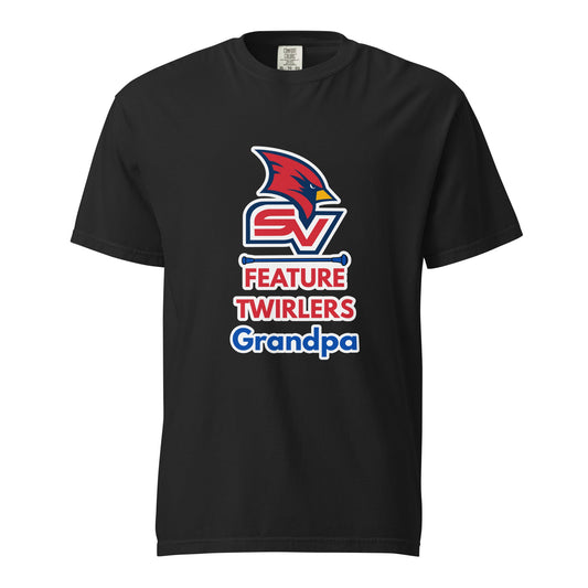 Signature | Comfort Colors T-Shirt | SVSU Feature twirlers | Grandpa Logo