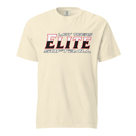 Signature | Comfort Colors T-Shirt | Tigers Elite Softball | Modern Script Logo