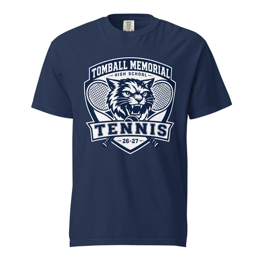 Signature | Comfort Colors T-Shirt | TMHS Tennis | Shield Logo