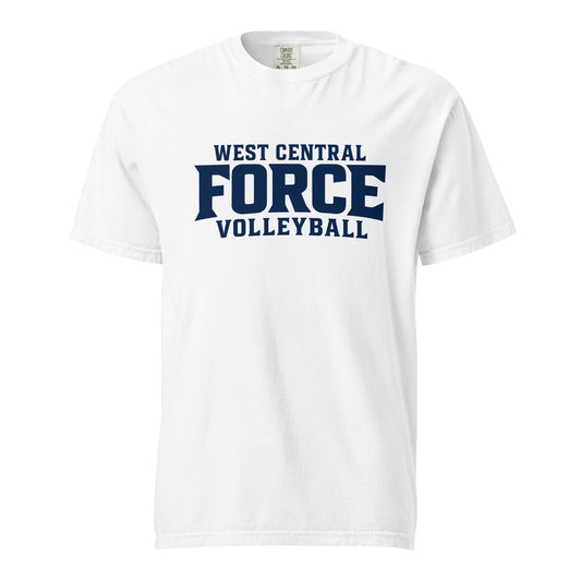 Signature | Comfort Colors T-Shirt | West Central Force Volleyball | Blue Logo