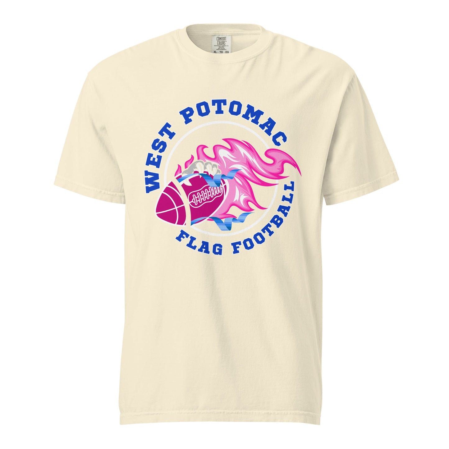 Signature | Comfort Colors T-Shirt | West Potomac Flag Football | Crest Logo