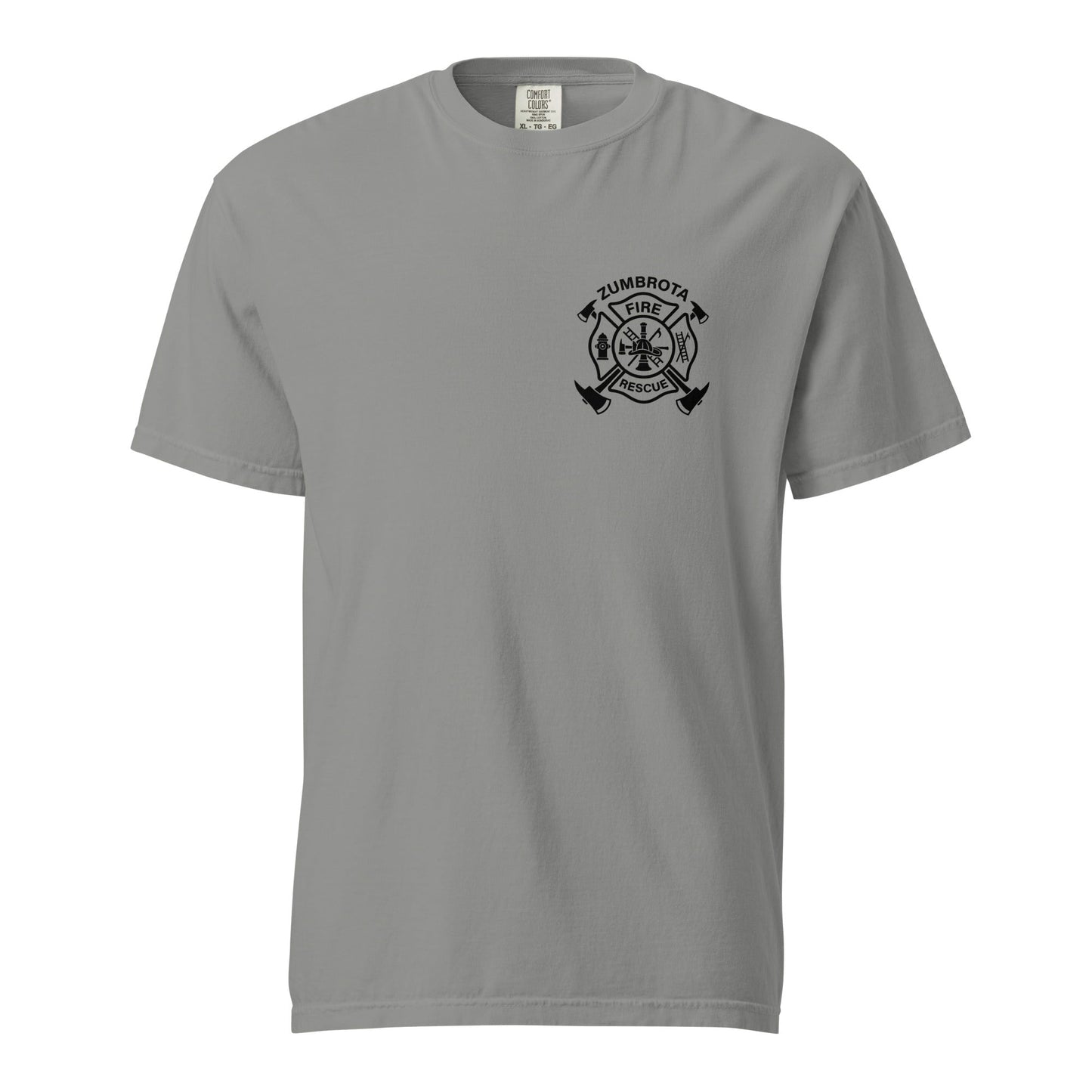 Signature | Comfort Colors T-Shirt | Zumbrota Fire Department | Badge Logo