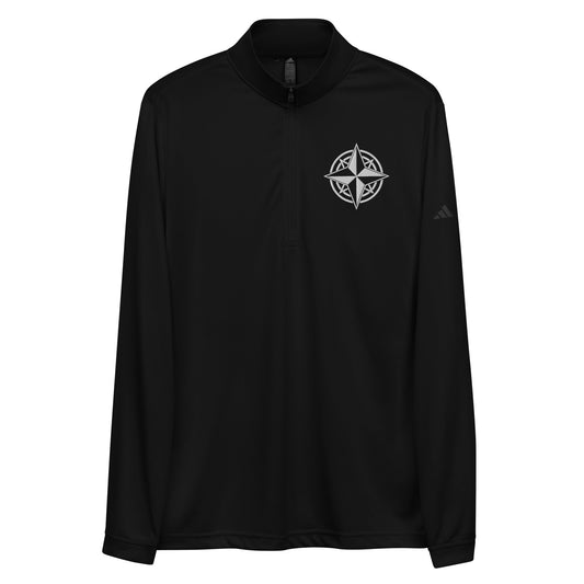 Signature | Embroidered adidas Quarter Zip Pullover | Boston-North Track Club | Emblem Logo