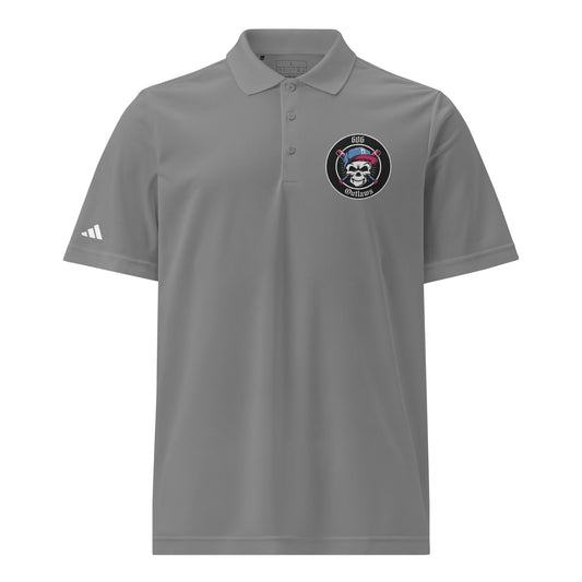 Signature | Embroidered Adidas Sport Polo | 606 Outlaws Baseball | Badge Logo