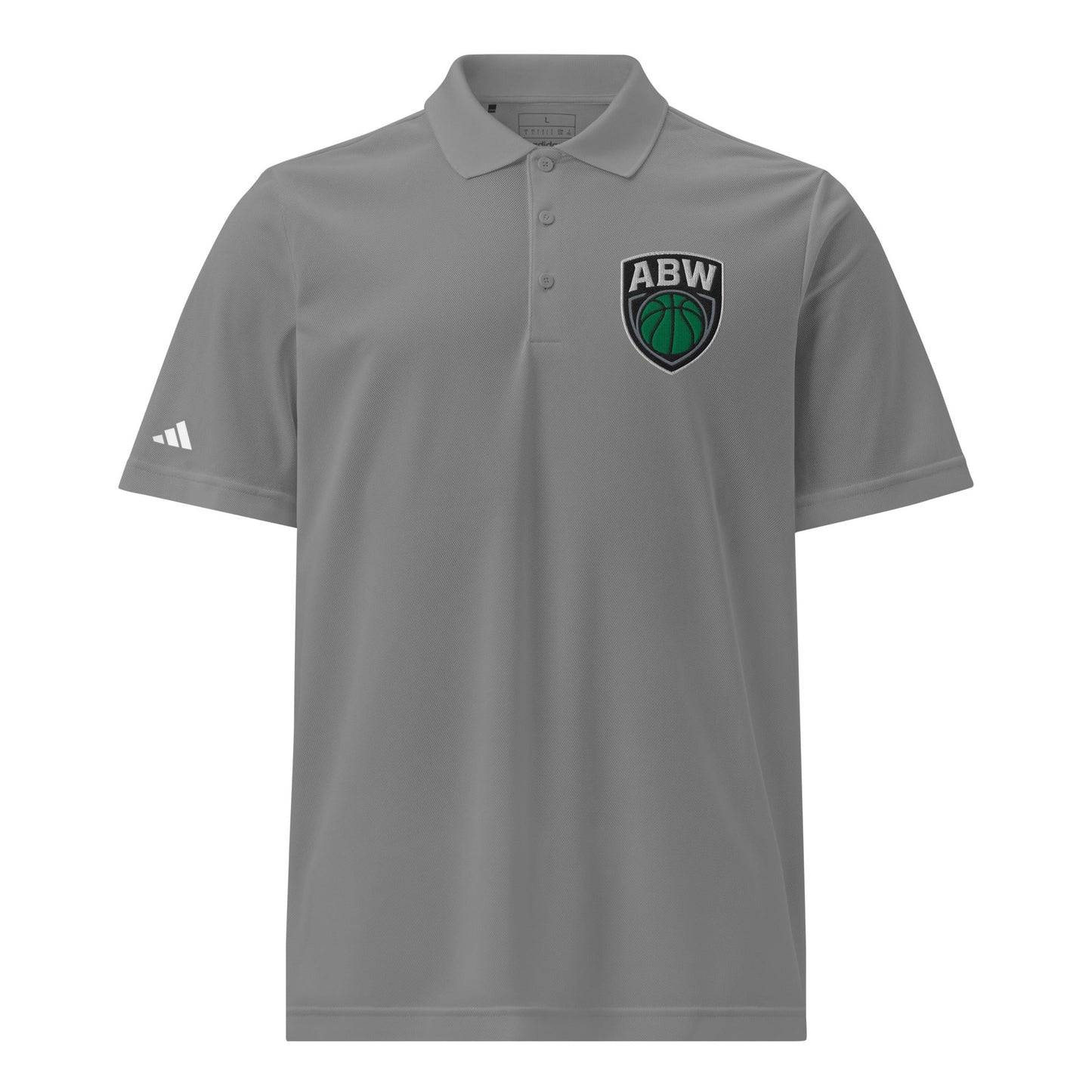 Signature | Embroidered Adidas Sport Polo | A Better Way Basketball Program | Shield Logo