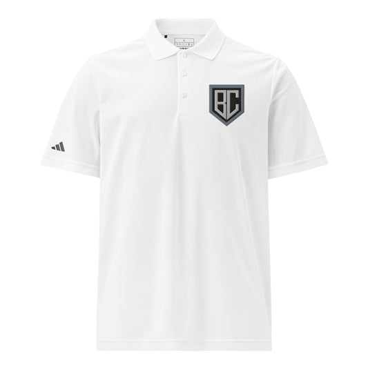 Signature | Embroidered Adidas Sport Polo | Blue Collar Softball 2034 | Emblem Logo