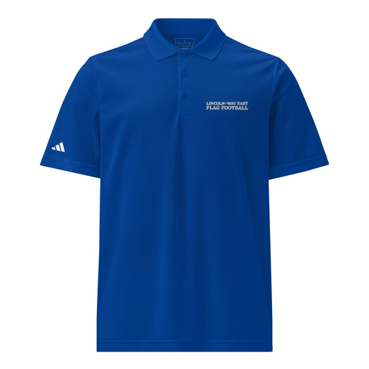 Signature | Embroidered Adidas Sport Polo | LWE Flag Football | Crest Logo
