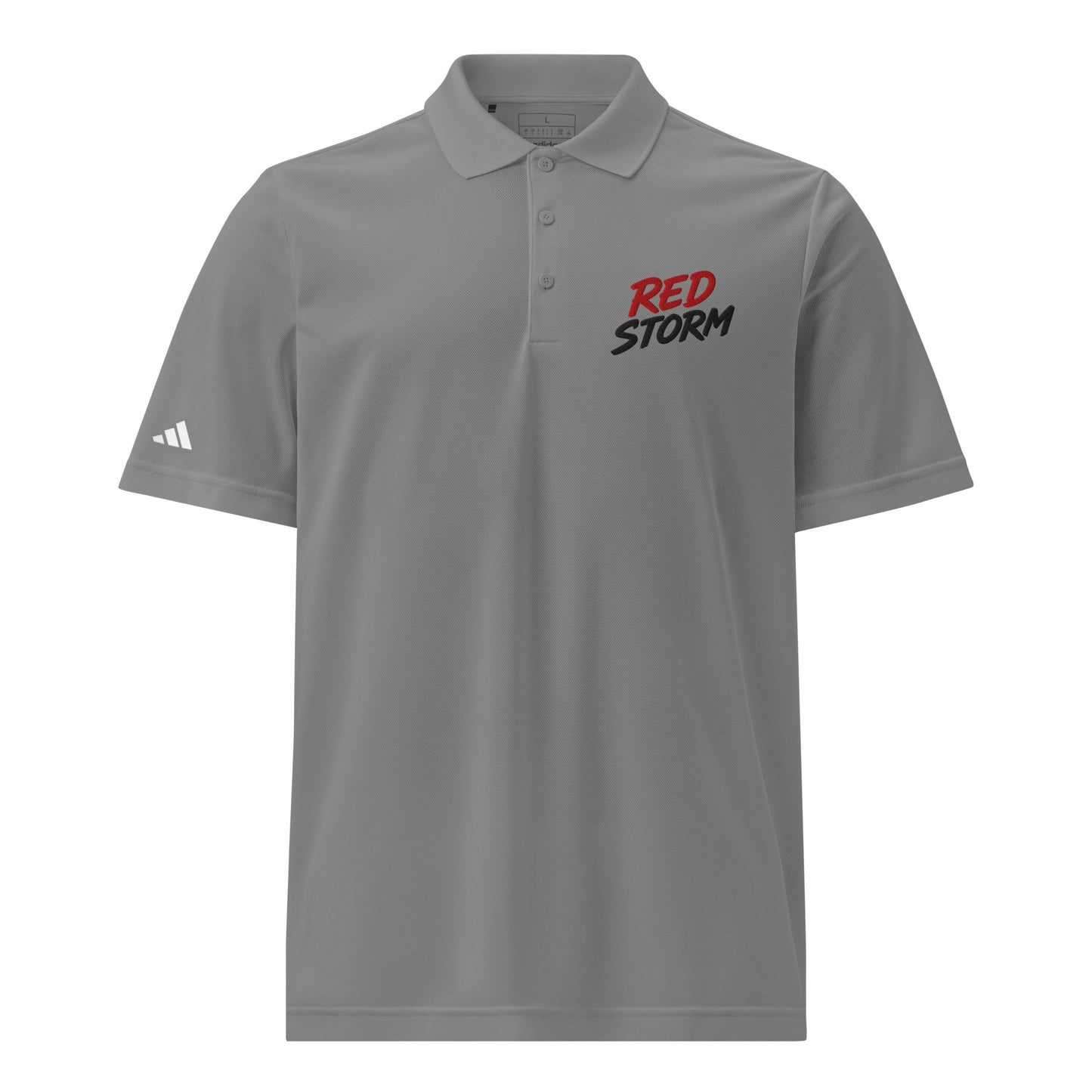 Signature | Embroidered Adidas Sport Polo | Red Storm | Crest Logo