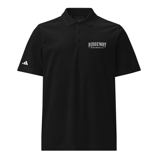Signature | Embroidered Adidas Sport Polo | Ridgeway High School Baseball | Emblem Logo