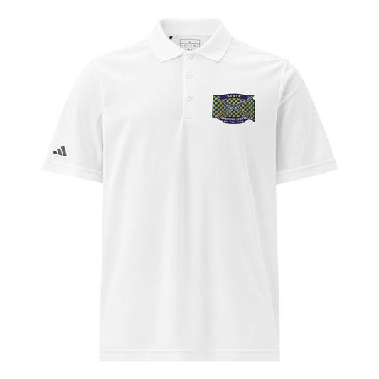 Signature | Embroidered Adidas Sport Polo | State Shooting Sports | Flag Logo