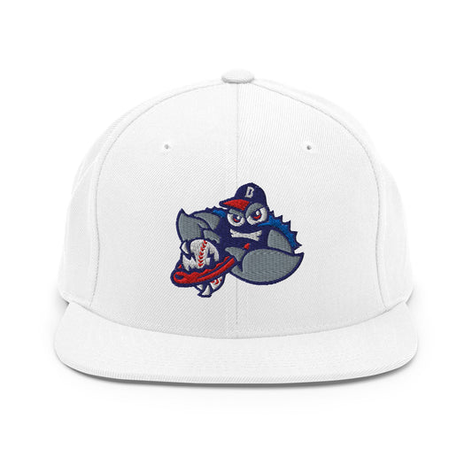Snapback Hat | Bellport BlueClaws | Strike Emblem Logo