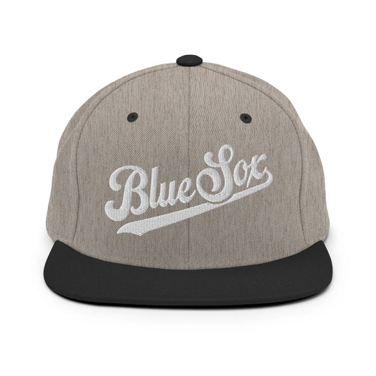 Snapback Hat | Blue Sox | Script Logo