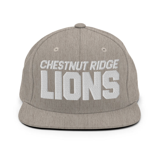 Snapback Hat | Chestnut Ridge Lions Football | Script Logo