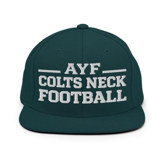 Snapback Hat | Colts Neck Cougars | Youth Tackle Football (AYF) | Varsity Badge Logo