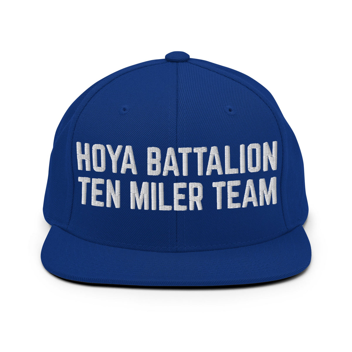 Snapback Hat | Hoya battalion Ten Miler | Modern Script Logo
