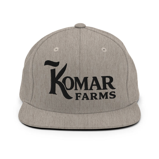 Snapback Hat | Komar Farms | Mark Logo