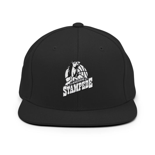 Snapback Hat | Lakeside Stampede | Basketball Mascot Logo