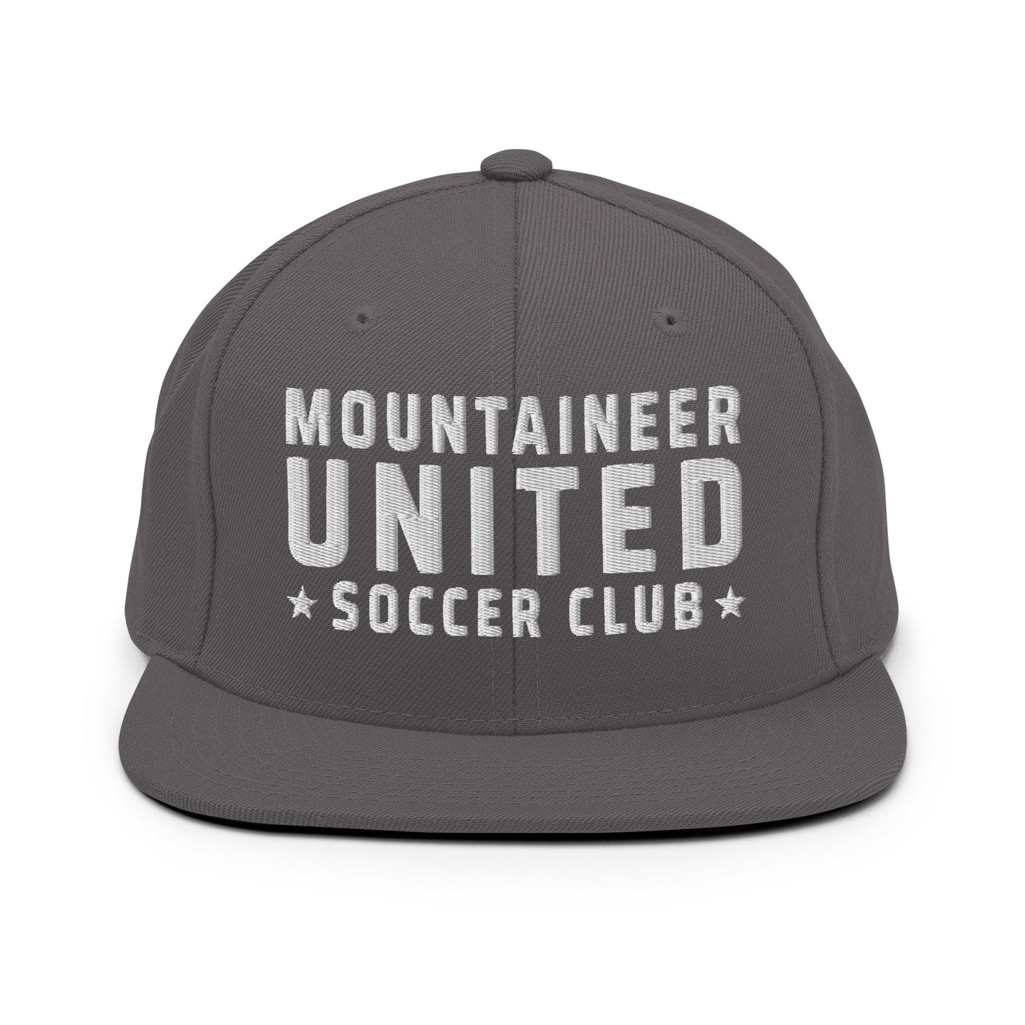Snapback Hat | Mountaineer United Soccer Club | Alpine Crest Logo