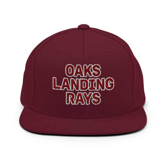 Snapback Hat | OAKS LANDING RAYS | Badge Logo