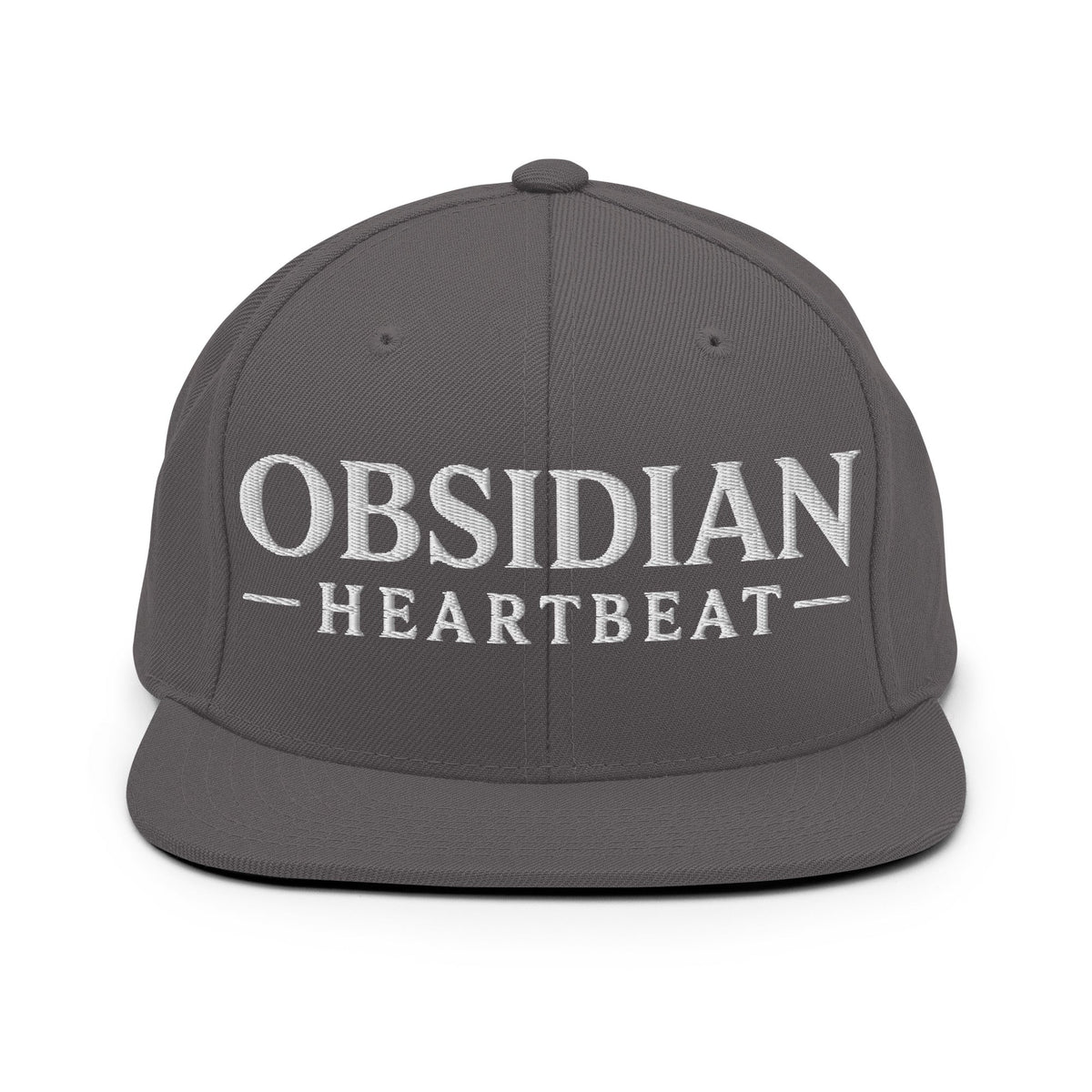 Snapback Hat | Obsidian Heartbeat | Pulse Athletics Logo