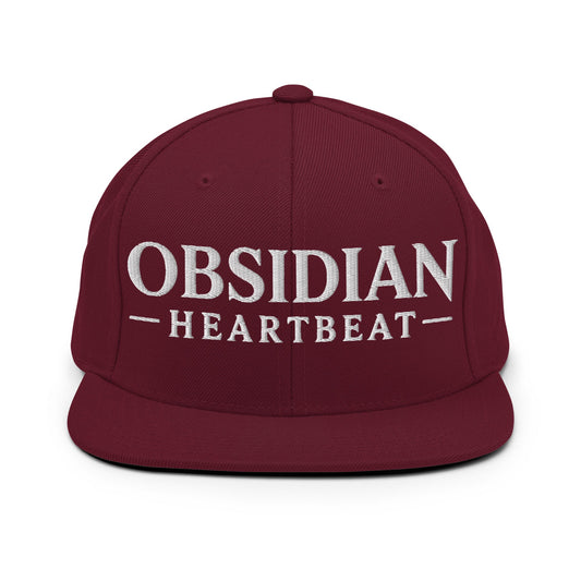 Snapback Hat | Obsidian Heartbeat | Pulse Athletics Logo
