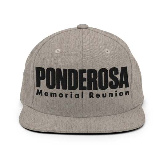 Snapback Hat | ponderosa reunion | Memorial Logo