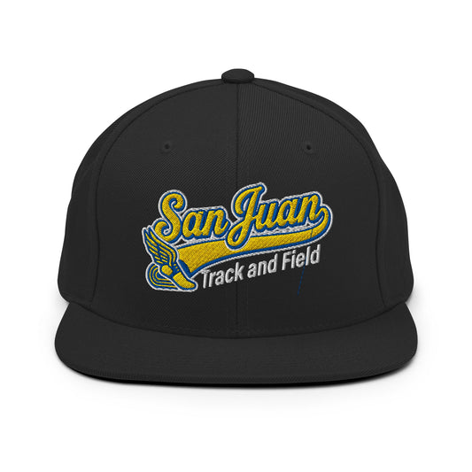 Snapback Hat | San Juan Track and Field | Script Logo
