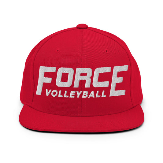 Snapback Hat | Shreveport Force Volleyball | Script Logo