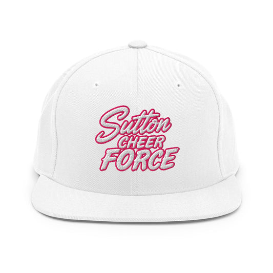 Snapback Hat | Sutton Cheer Force | Script Logo