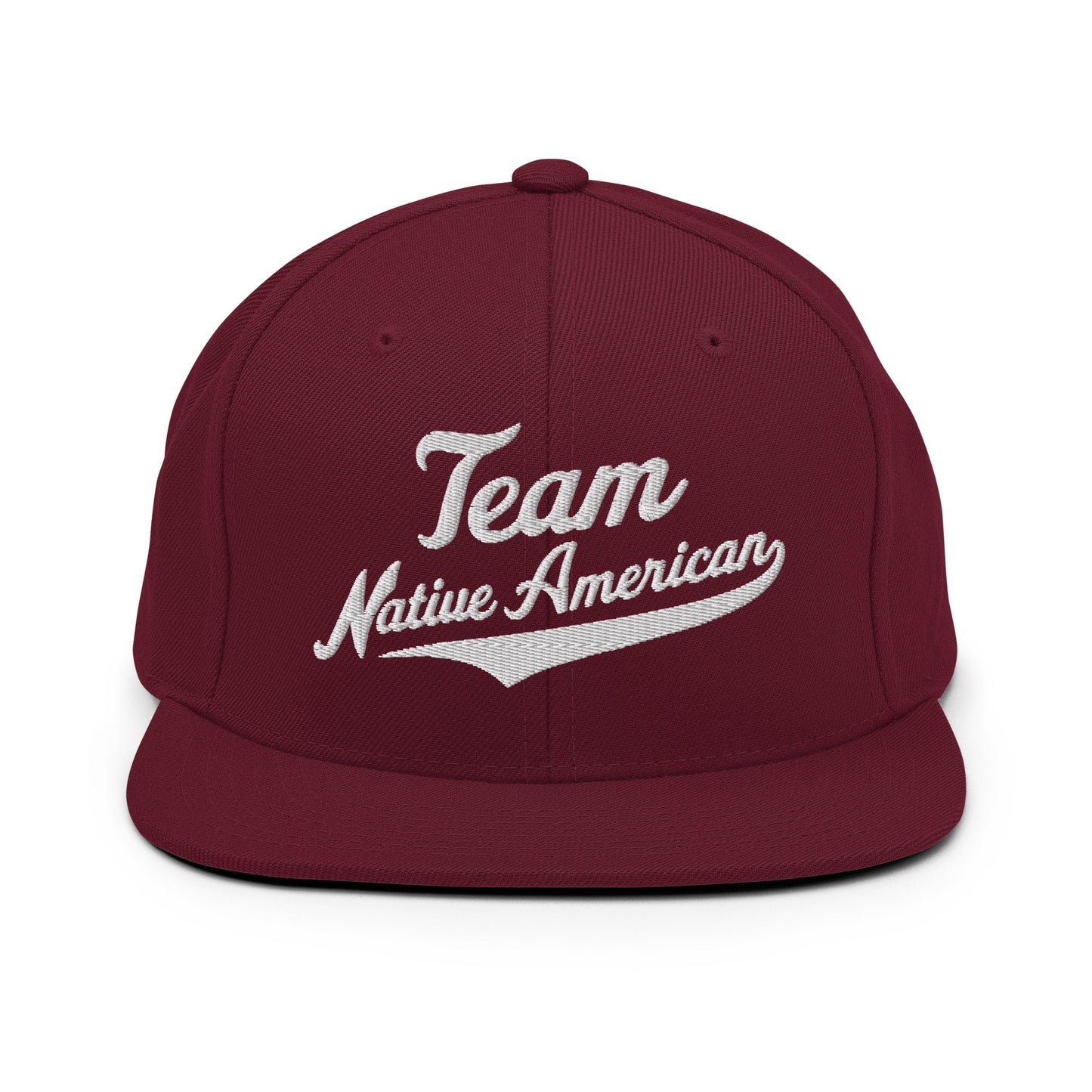 Snapback Hat | Team Native American | Modern Script Logo