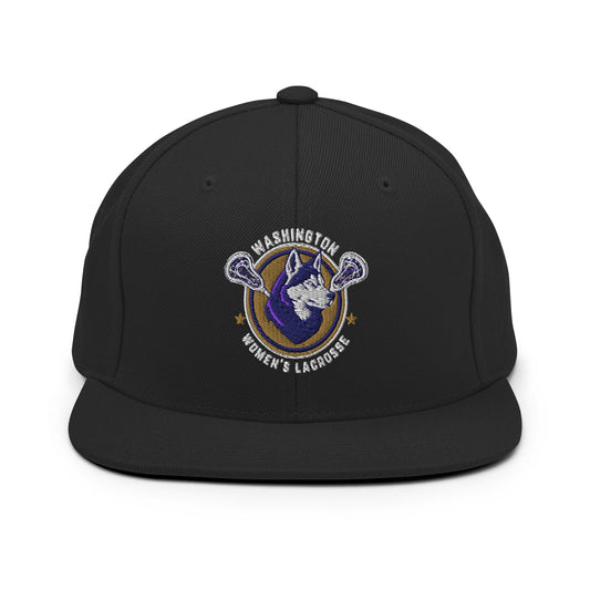Snapback Hat | UW Women's Club Lacrosse | Badge Logo