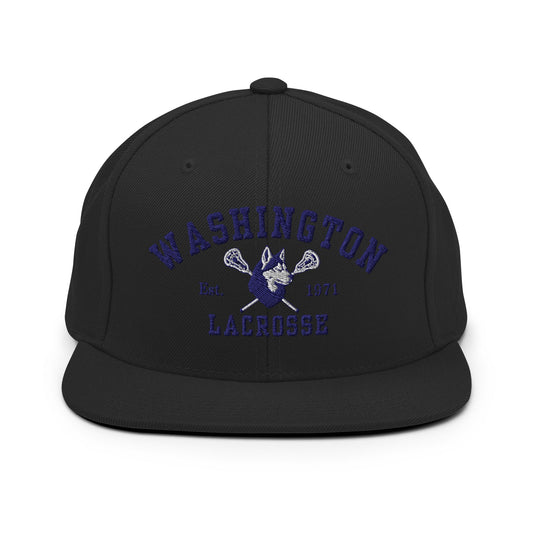 Snapback Hat | UW Women's Club Lacrosse | Washington Lacrosse Logo
