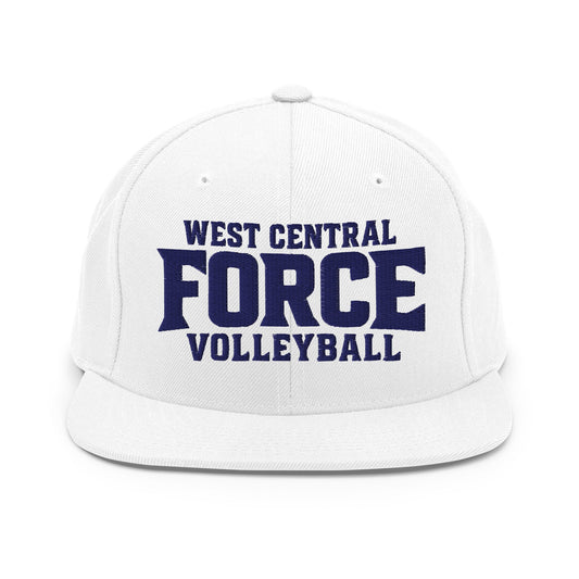 Snapback Hat | West Central Force Volleyball | Blue Logo