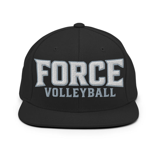 Snapback Hat | West Central Force Volleyball | Grey Logo