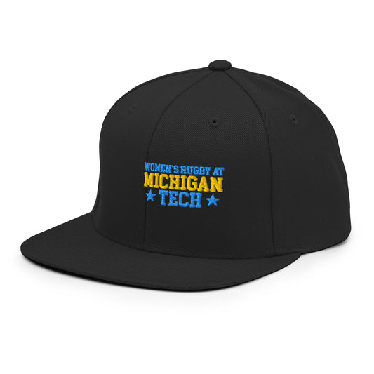 Snapback Hat | Women’s Rugby at Michigan Tech | Varsity Crest Logo