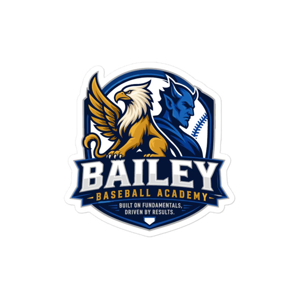 Stickers | Bailey Baseball Academy | Shield Logo
