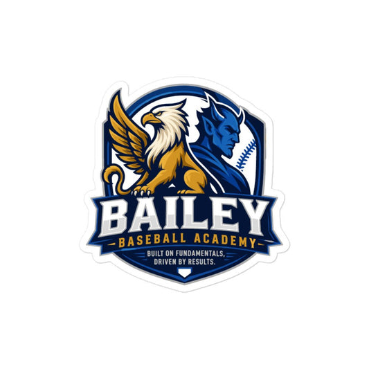 Stickers | Bailey Baseball Academy | Shield Logo
