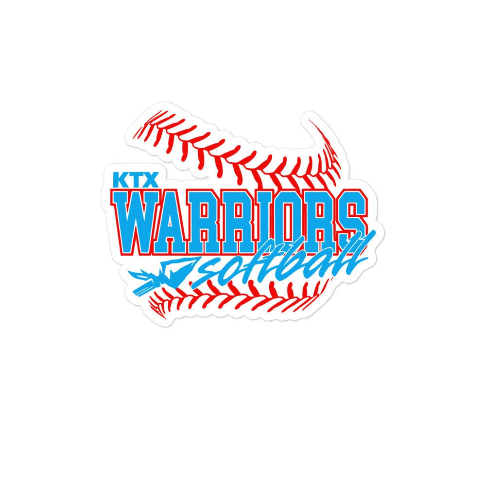 Stickers | KTX Warriors | Softball Logo