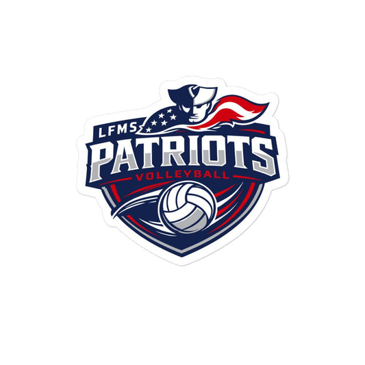 Stickers | LFMS Athletics | Patriots Volleyball Logo