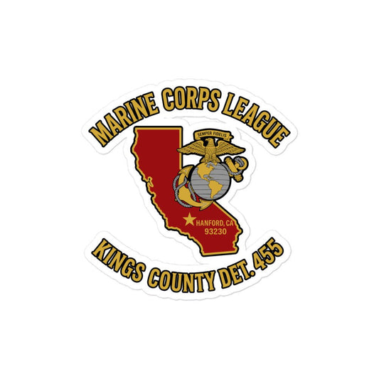 Stickers | Marine Corps League kings County Det 455 | Crest Logo