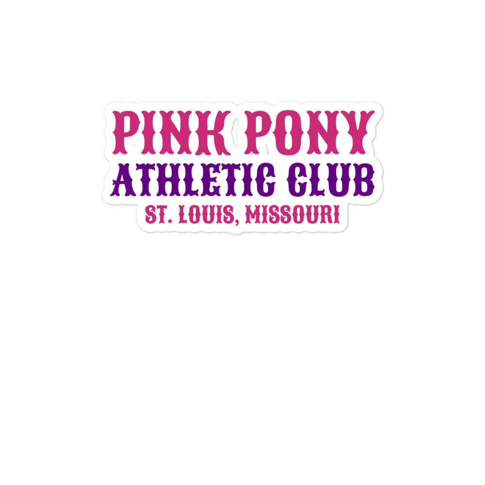 Stickers | Pink Pony Athletic Club | Athletic Wordmark Logo