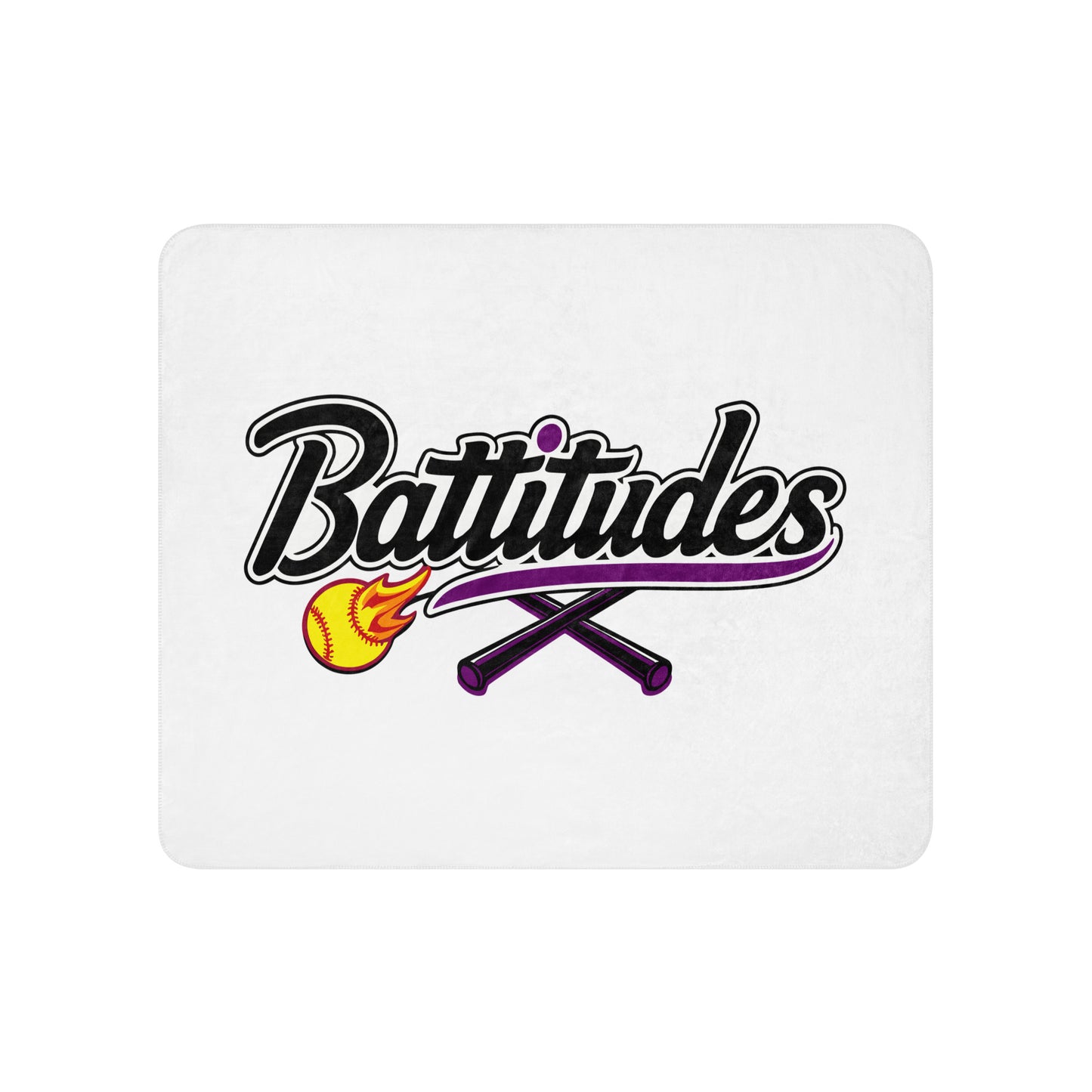 Sherpa Blanket | Battitudes | Crest Logo