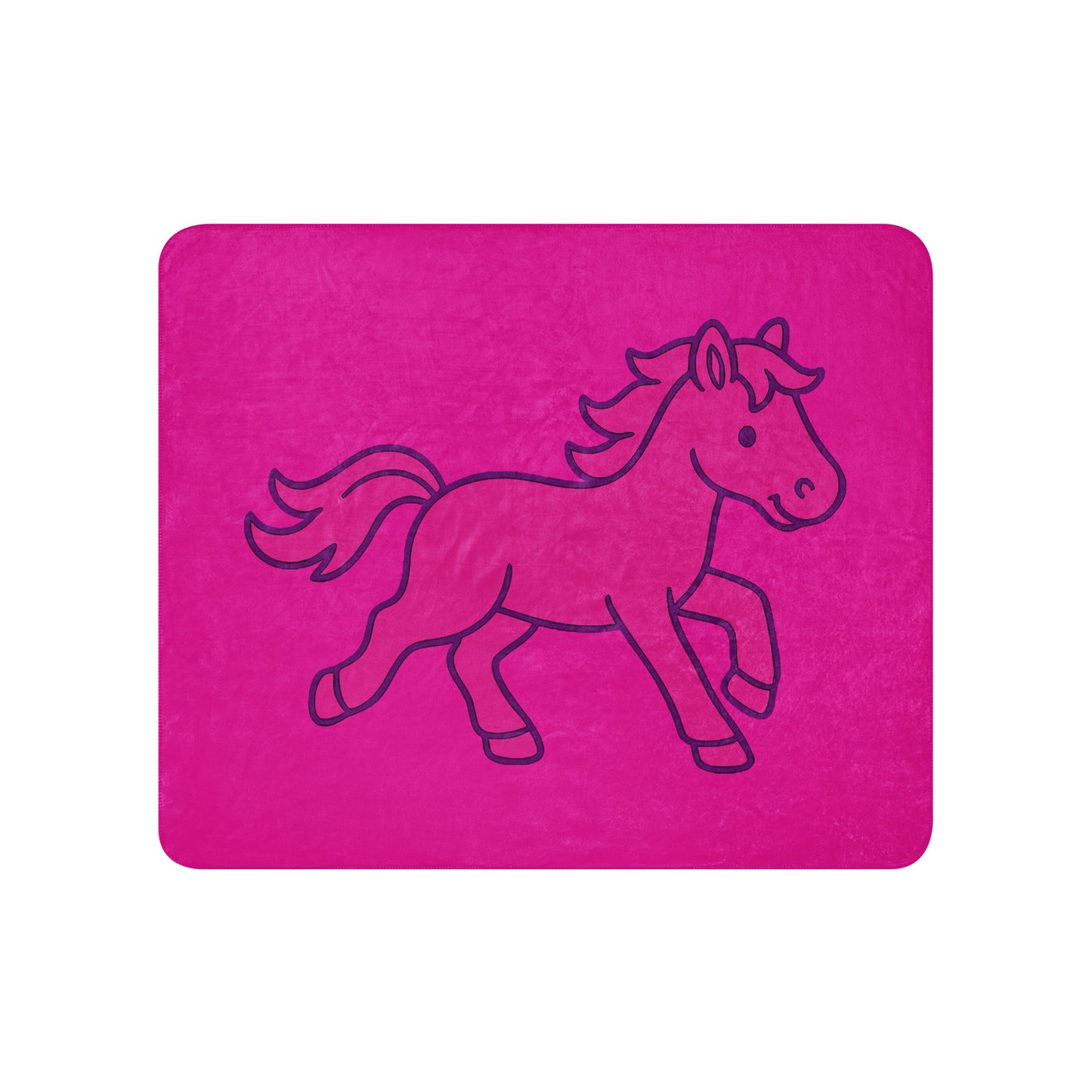 Sherpa Blanket | Pink Pony Athletic Club | Mascot Logo