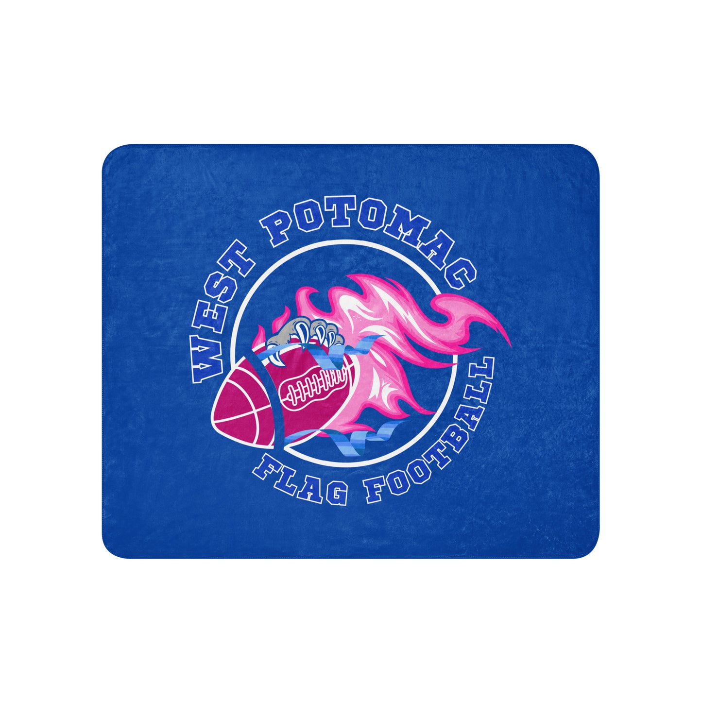 Sherpa Blanket | West Potomac Flag Football | Emblem Logo