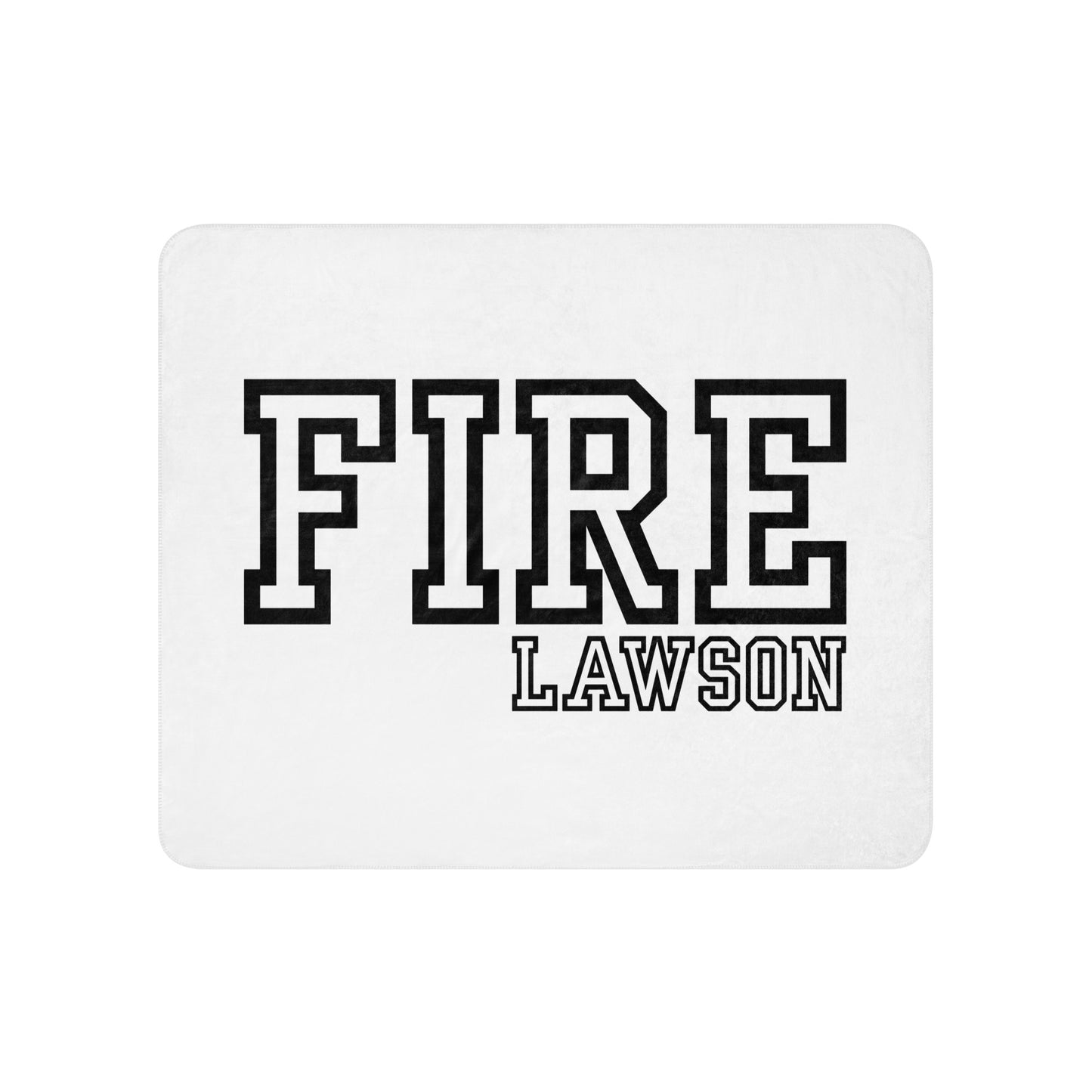 Sherpa Blanket | Lawson Fire Department | Script Logo