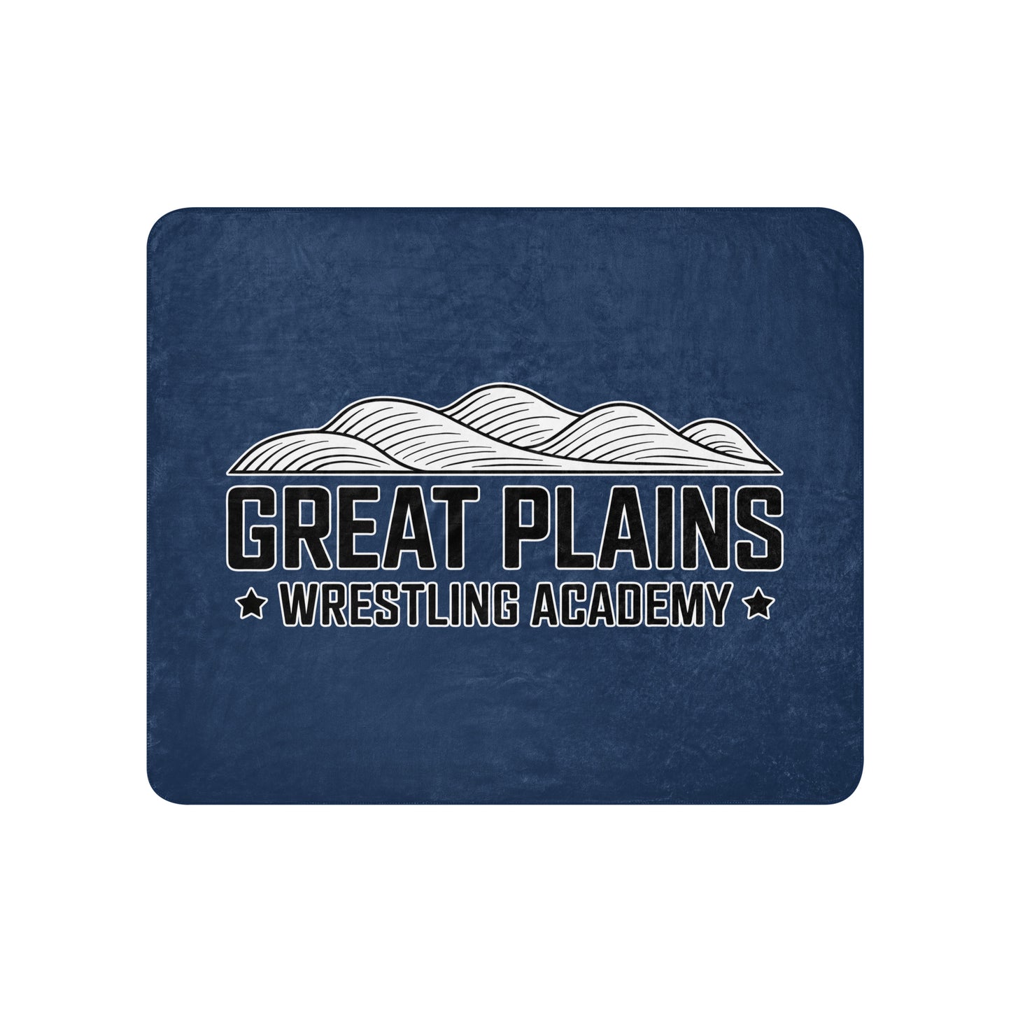 Sherpa Blanket | Great Plains Wrestling Academy | Crest Logo