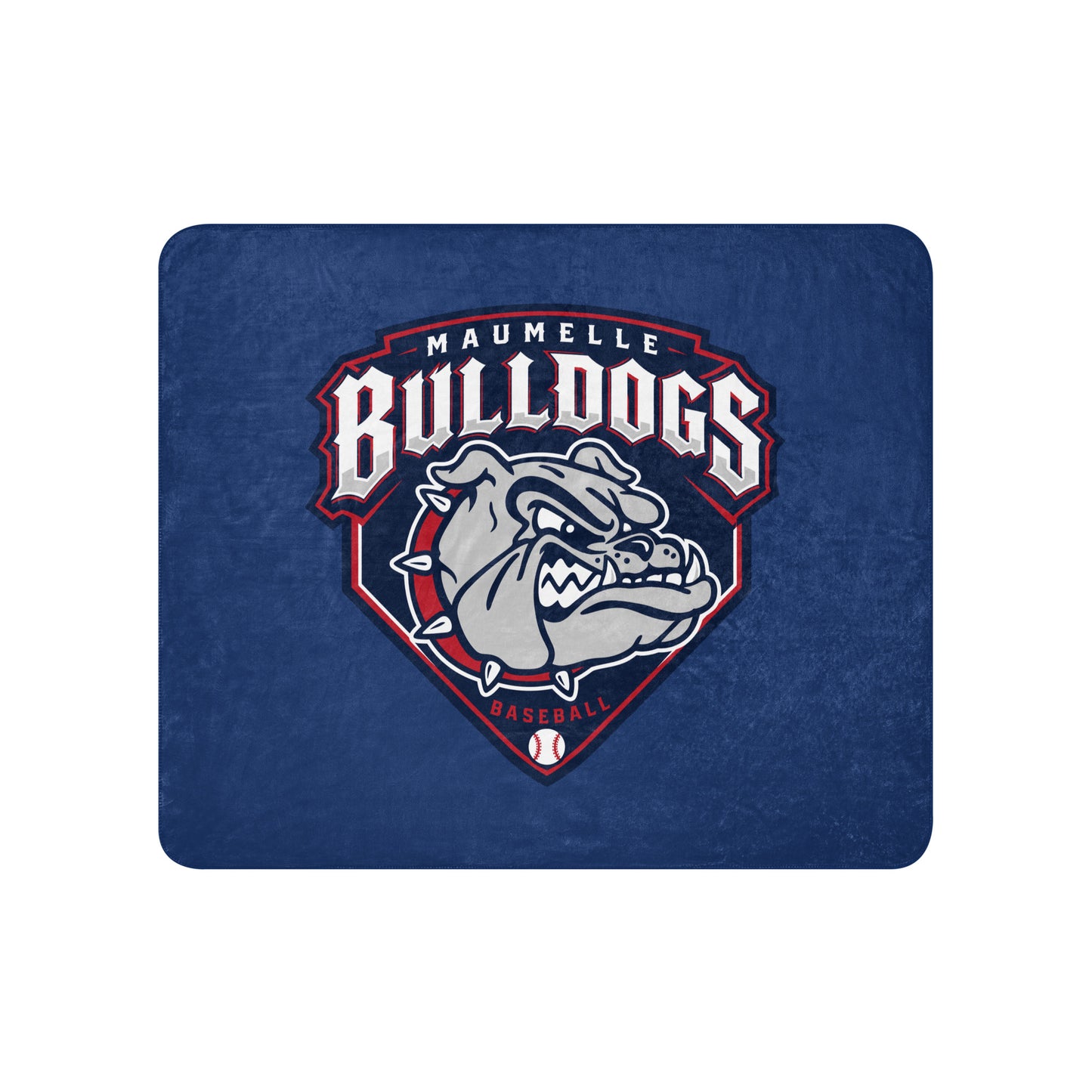 Sherpa Blanket | Maumelle Bulldogs 2035 | Shield Logo