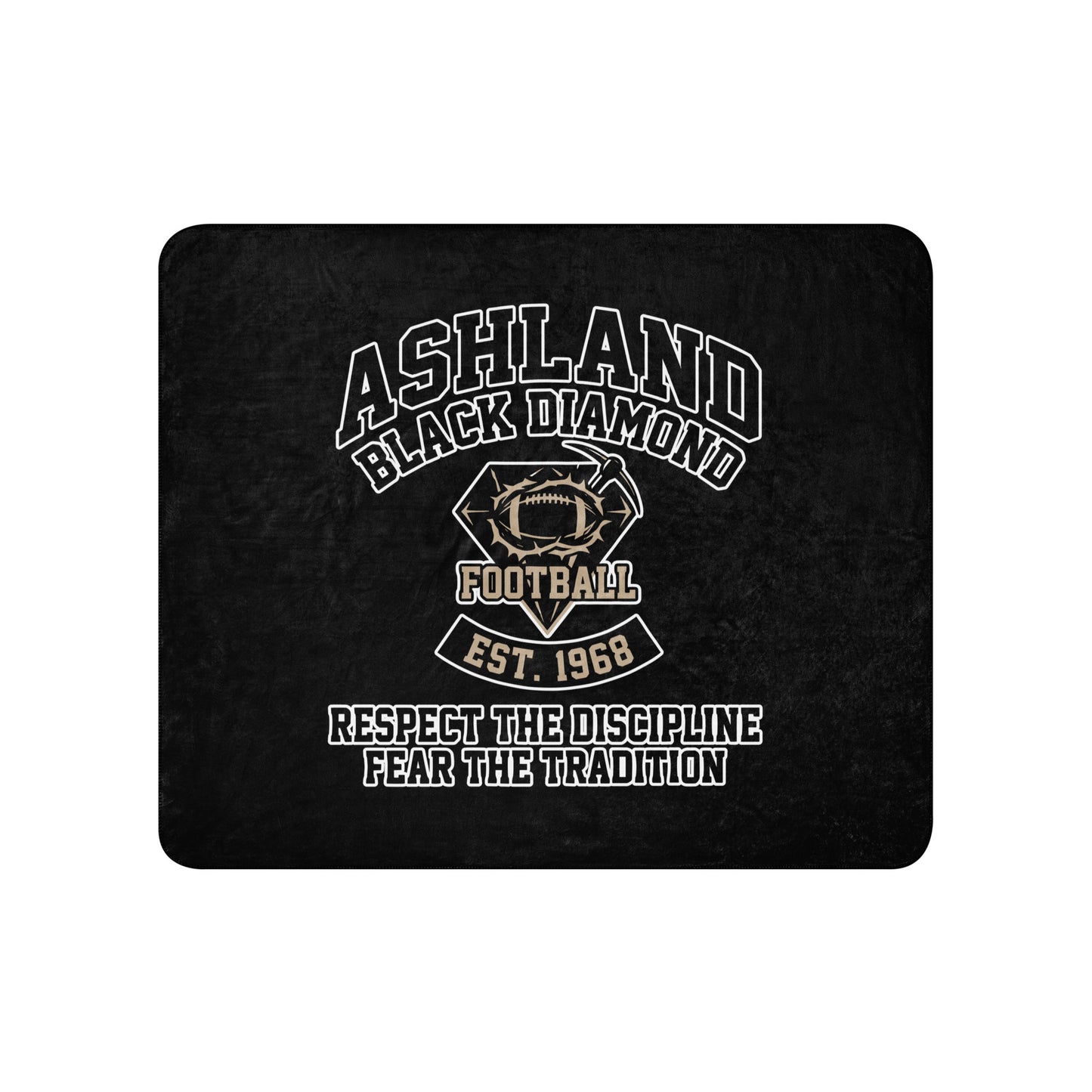 Sherpa Blanket | Ashland Black Diamonds | Emblem Logo